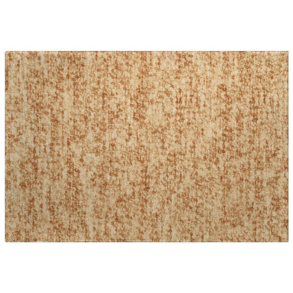 Luxury Washable Voyage VY2 Orange 1'8" x 2'6" Rug. Picture 1
