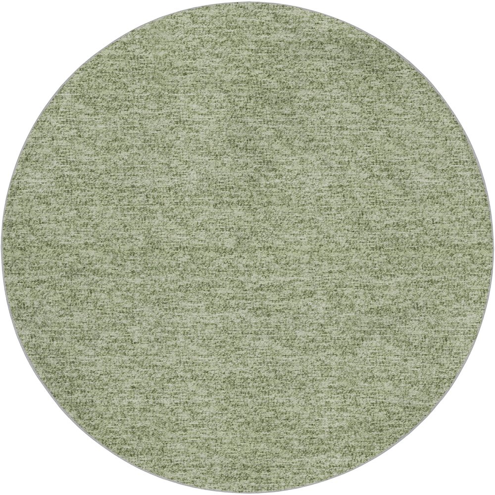 Luxury Washable Voyage VY2 Green 8' x 8' Rug. Picture 1