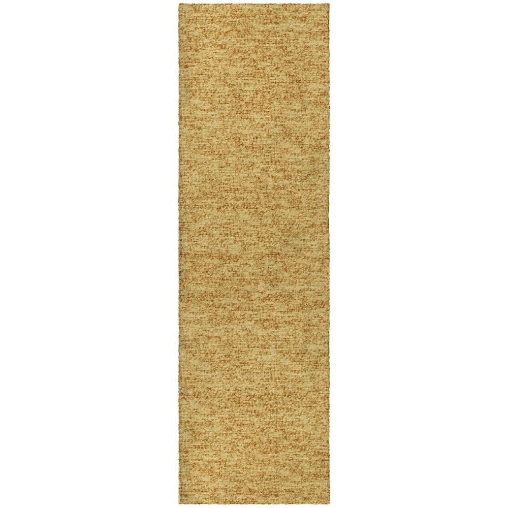 Luxury Washable Voyage VY2 Gold 2'3" x 7'6" Runner Rug. Picture 1