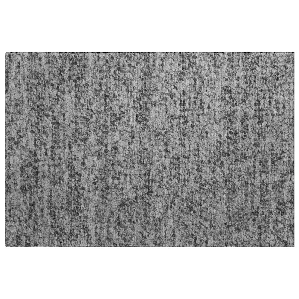 Luxury Washable Voyage VY2 Gray 1'8" x 2'6" Rug. Picture 1