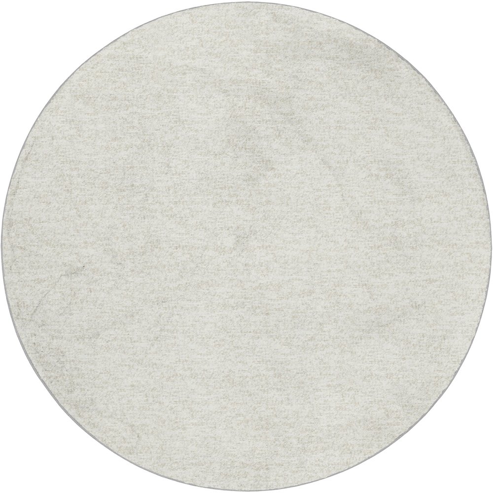 Luxury Washable Voyage VY2 Ivory 8' x 8' Rug. Picture 1