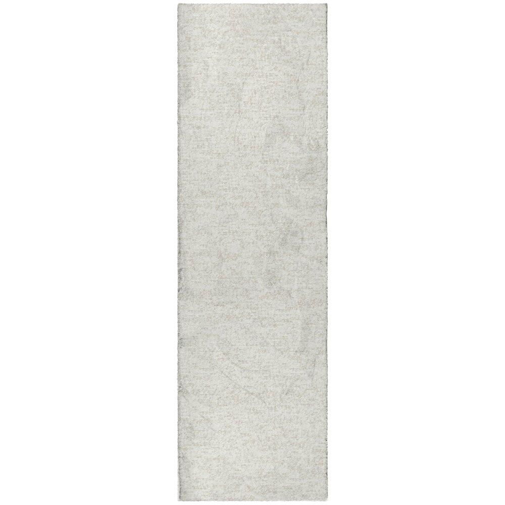 Luxury Washable Voyage VY2 Ivory 2'3" x 7'6" Runner Rug. Picture 1