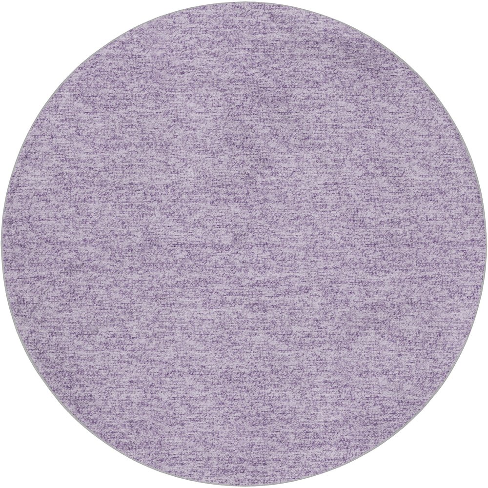 Luxury Washable Voyage VY2 Purple 8' x 8' Rug. Picture 1