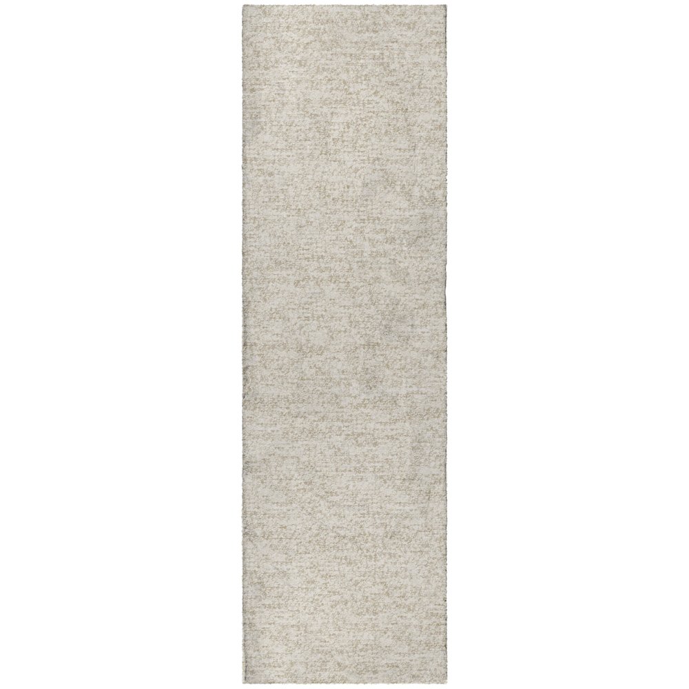 Luxury Washable Voyage VY2 Ivory 2'3" x 7'6" Runner Rug. Picture 1