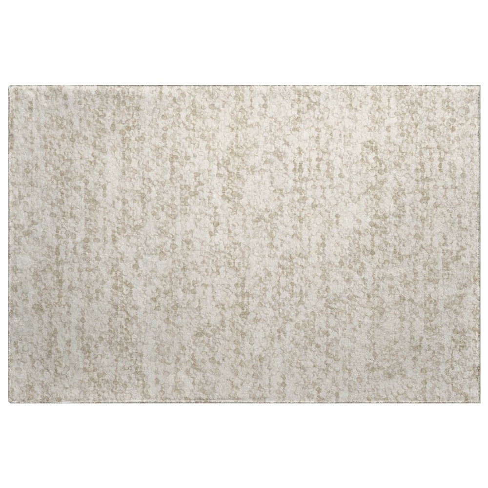 Luxury Washable Voyage VY2 Ivory 1'8" x 2'6" Rug. Picture 1