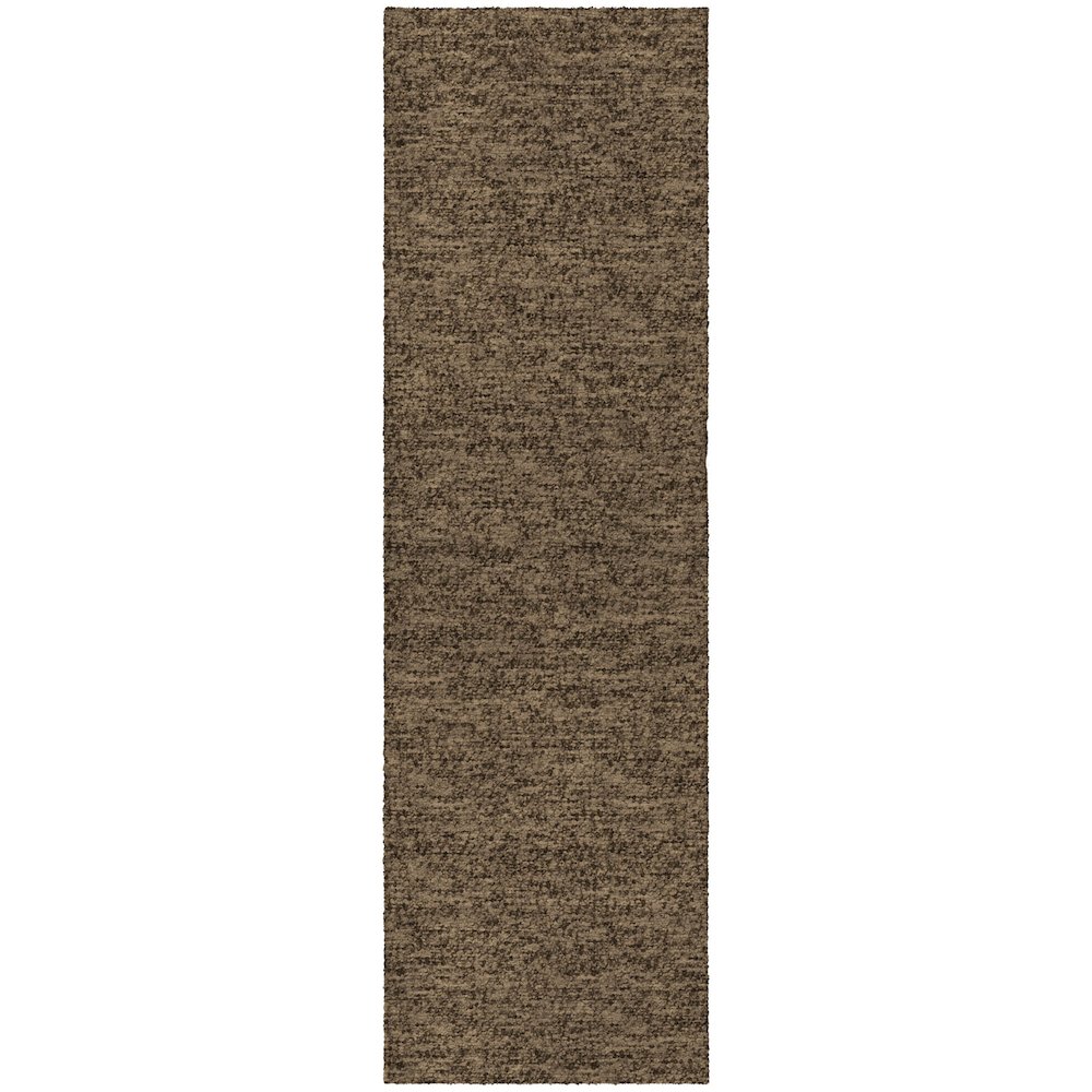 Luxury Washable Voyage VY2 Brown 2'3" x 7'6" Runner Rug. Picture 1