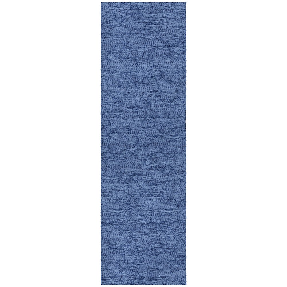 Luxury Washable Voyage VY2 Blue 2'3" x 7'6" Runner Rug. Picture 1