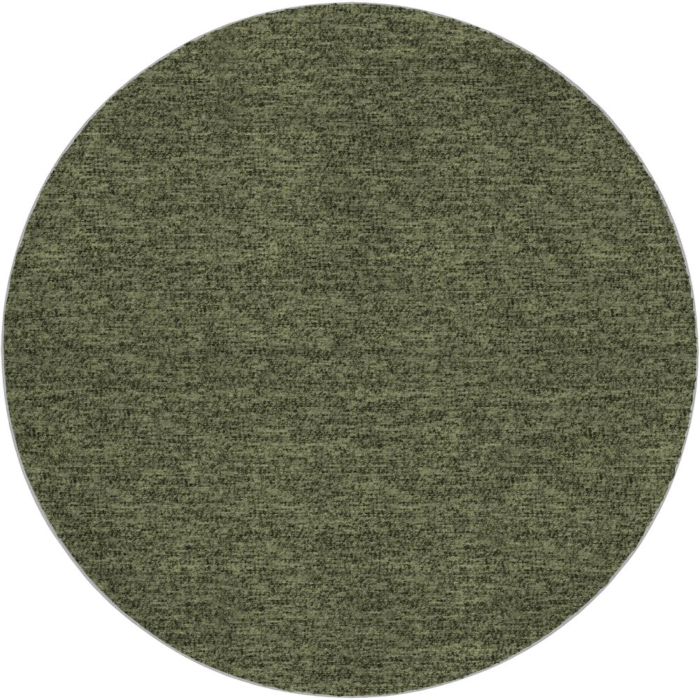 Luxury Washable Voyage VY2 Green 8' x 8' Rug. Picture 1