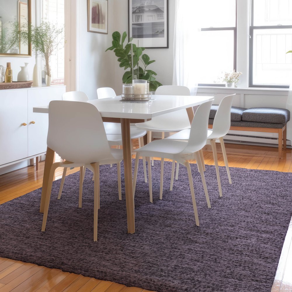 Luxury Washable Voyage VY2 Purple 2'6" x 3'10" Rug. Picture 5