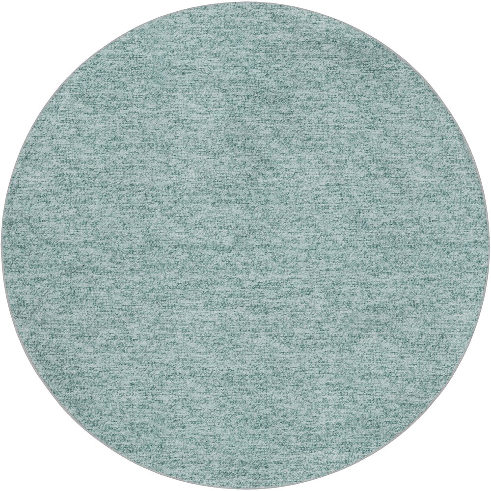 Luxury Washable Voyage VY2 Blue 8' x 8' Rug. Picture 1