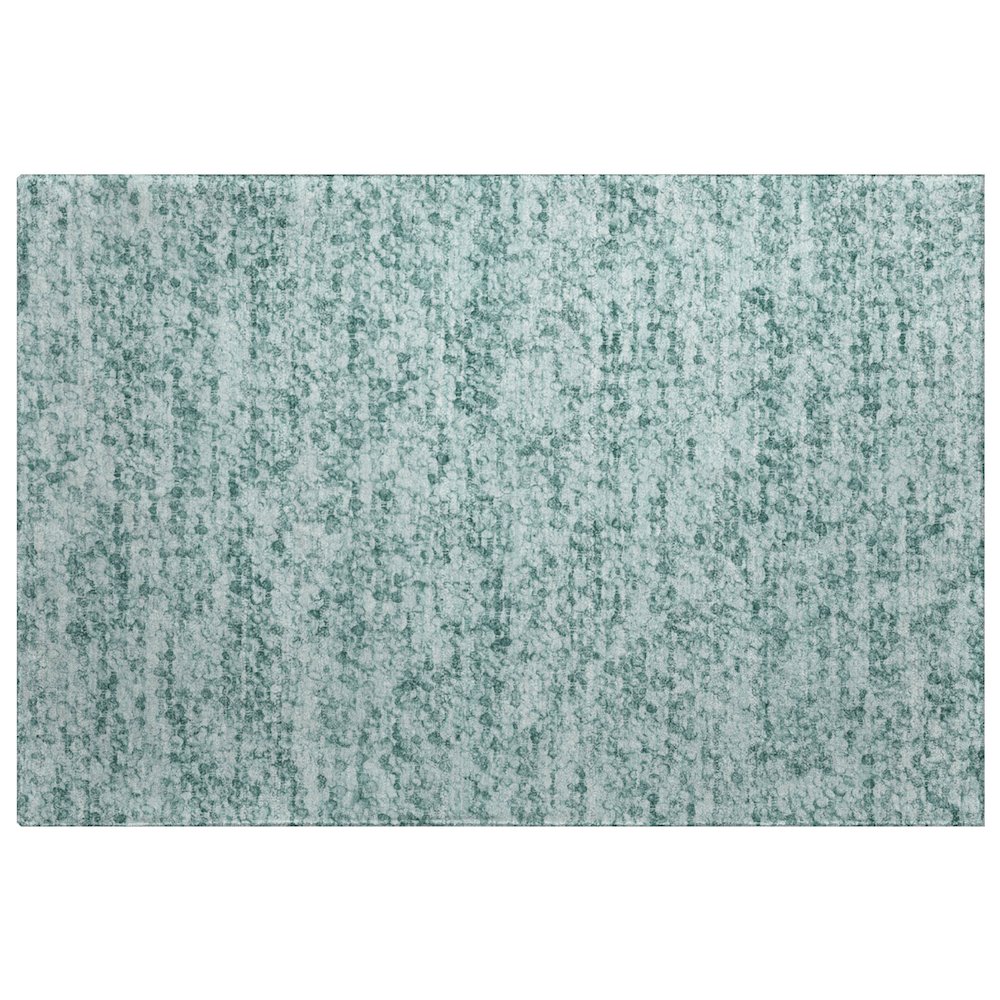 Luxury Washable Voyage VY2 Blue 1'8" x 2'6" Rug. Picture 1