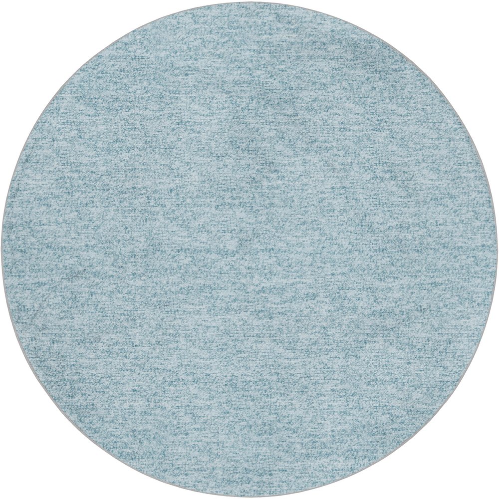 Luxury Washable Voyage VY2 Blue 8' x 8' Rug. Picture 1