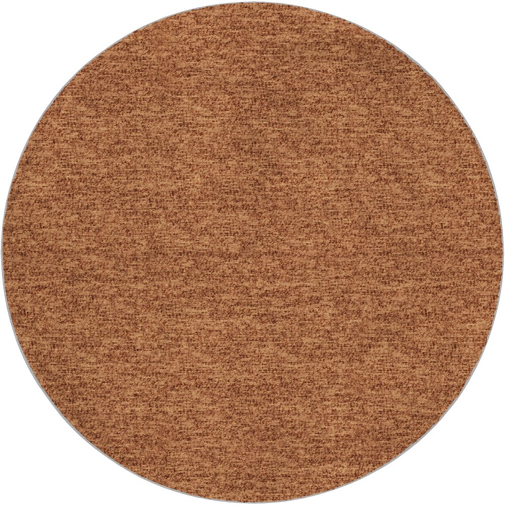 Luxury Washable Voyage VY2 Orange 8' x 8' Rug. Picture 1