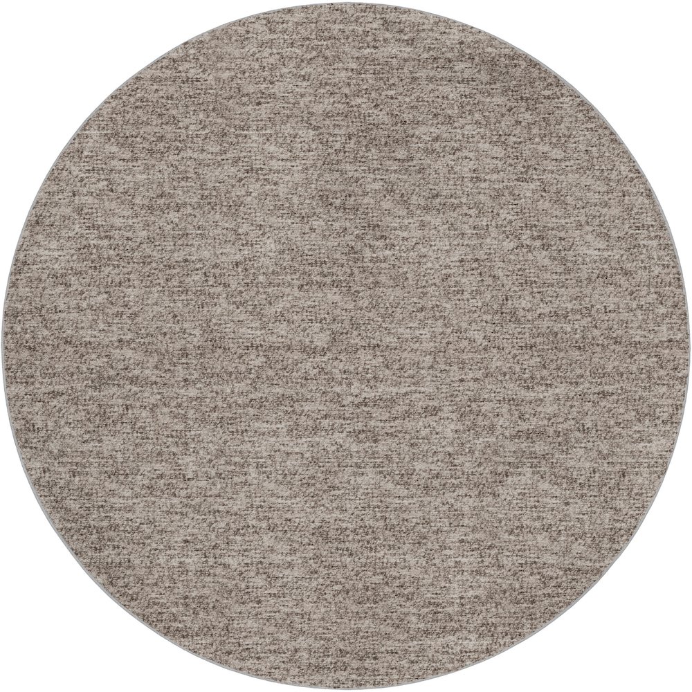 Luxury Washable Voyage VY2 Brown 8' x 8' Rug. Picture 1