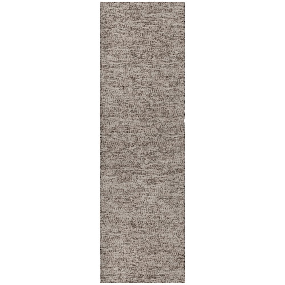 Luxury Washable Voyage VY2 Brown 2'3" x 7'6" Runner Rug. Picture 1