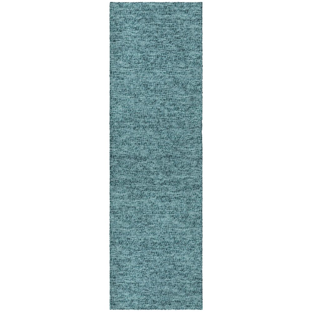 Luxury Washable Voyage VY2 Teal 2'3" x 7'6" Runner Rug. Picture 1