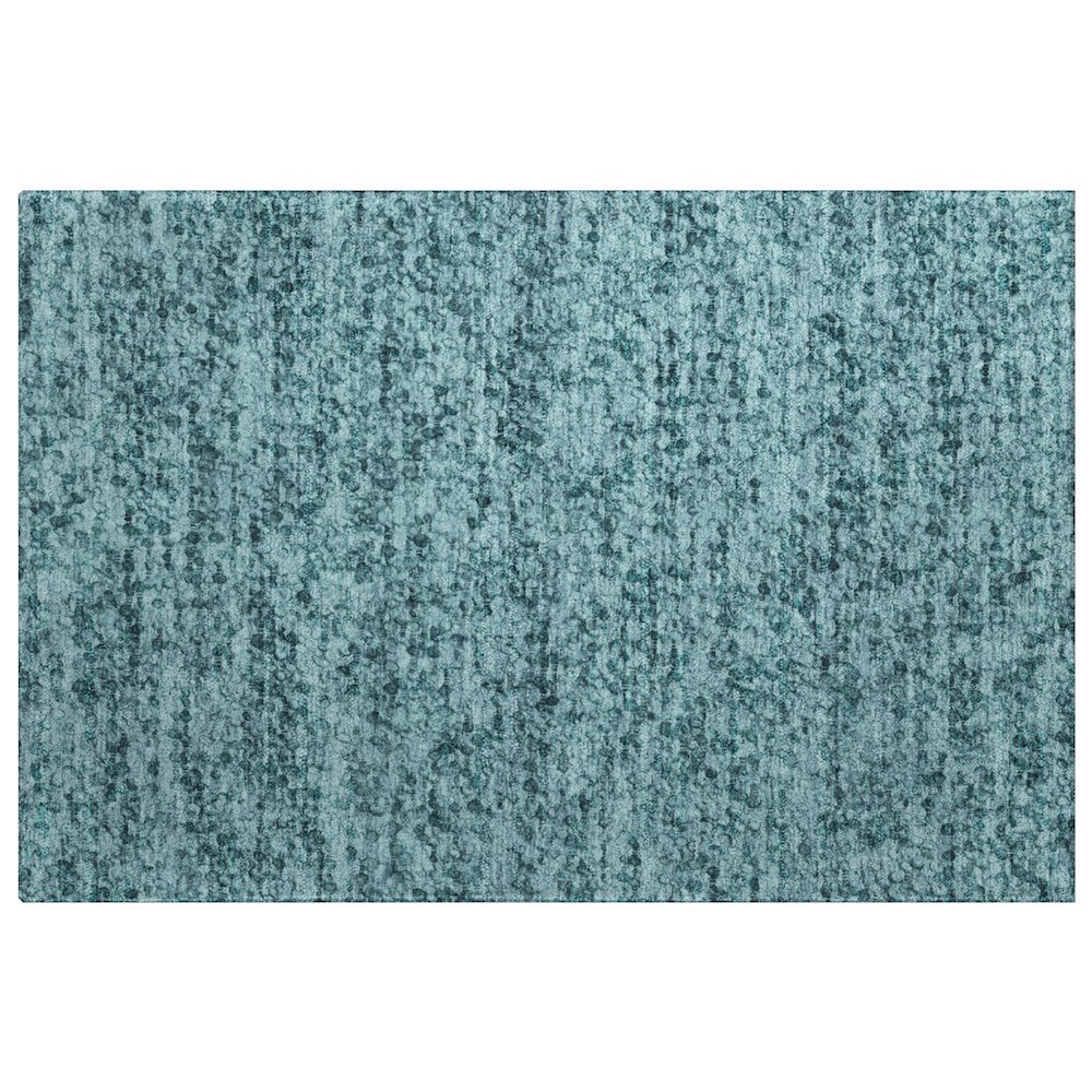 Luxury Washable Voyage VY2 Teal 1'8" x 2'6" Rug. Picture 1