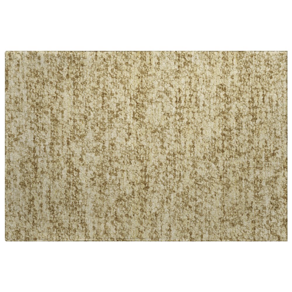 Luxury Washable Voyage VY2 Gold 1'8" x 2'6" Rug. Picture 1
