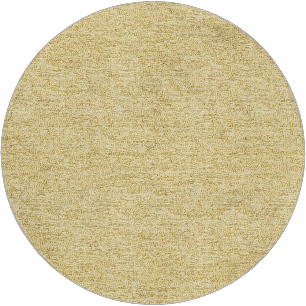 Luxury Washable Voyage VY2 Gold 8' x 8' Rug. Picture 1