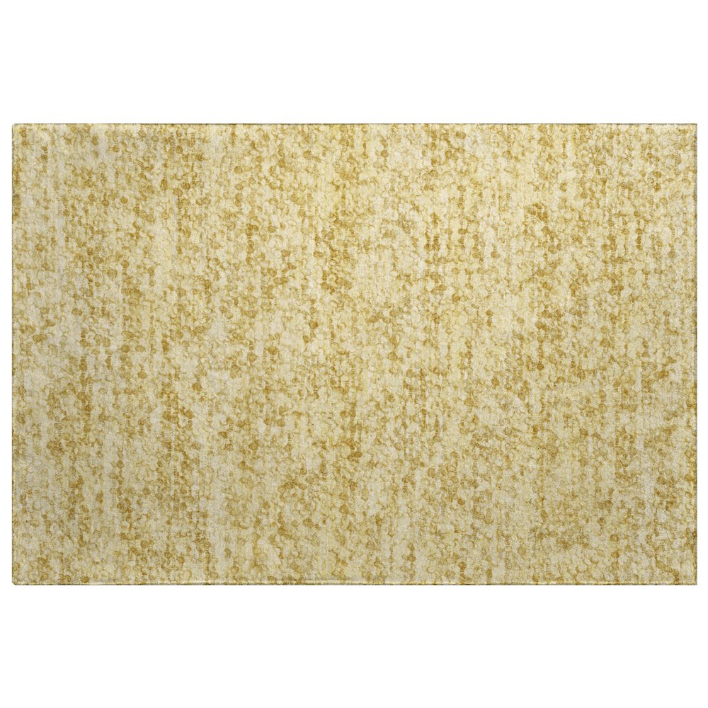 Luxury Washable Voyage VY2 Gold 1'8" x 2'6" Rug. Picture 1
