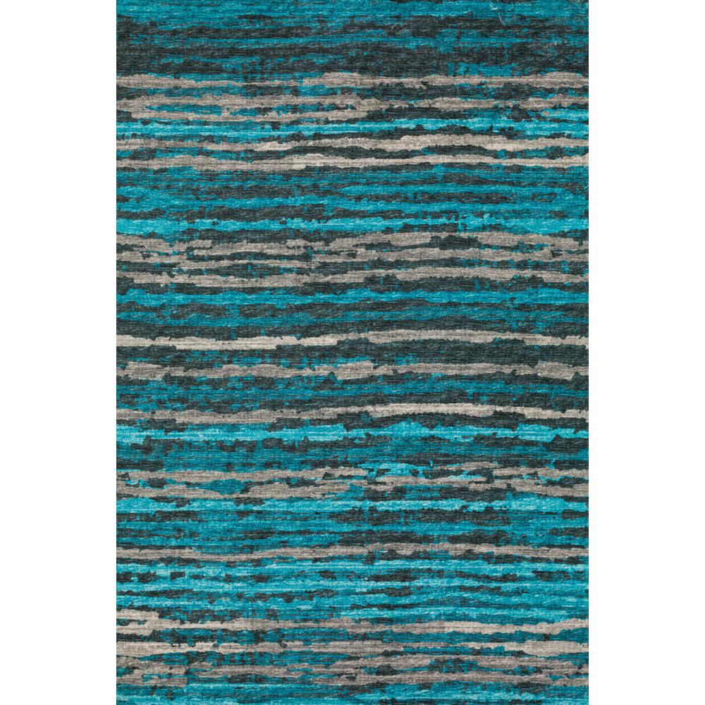 Brisbane BR4 Teal 3' x 5' Rug. Picture 1