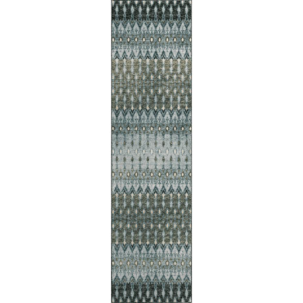 Brisbane BR1 Mineral Blue 2'3" x 7'6" Runner Rug. Picture 1