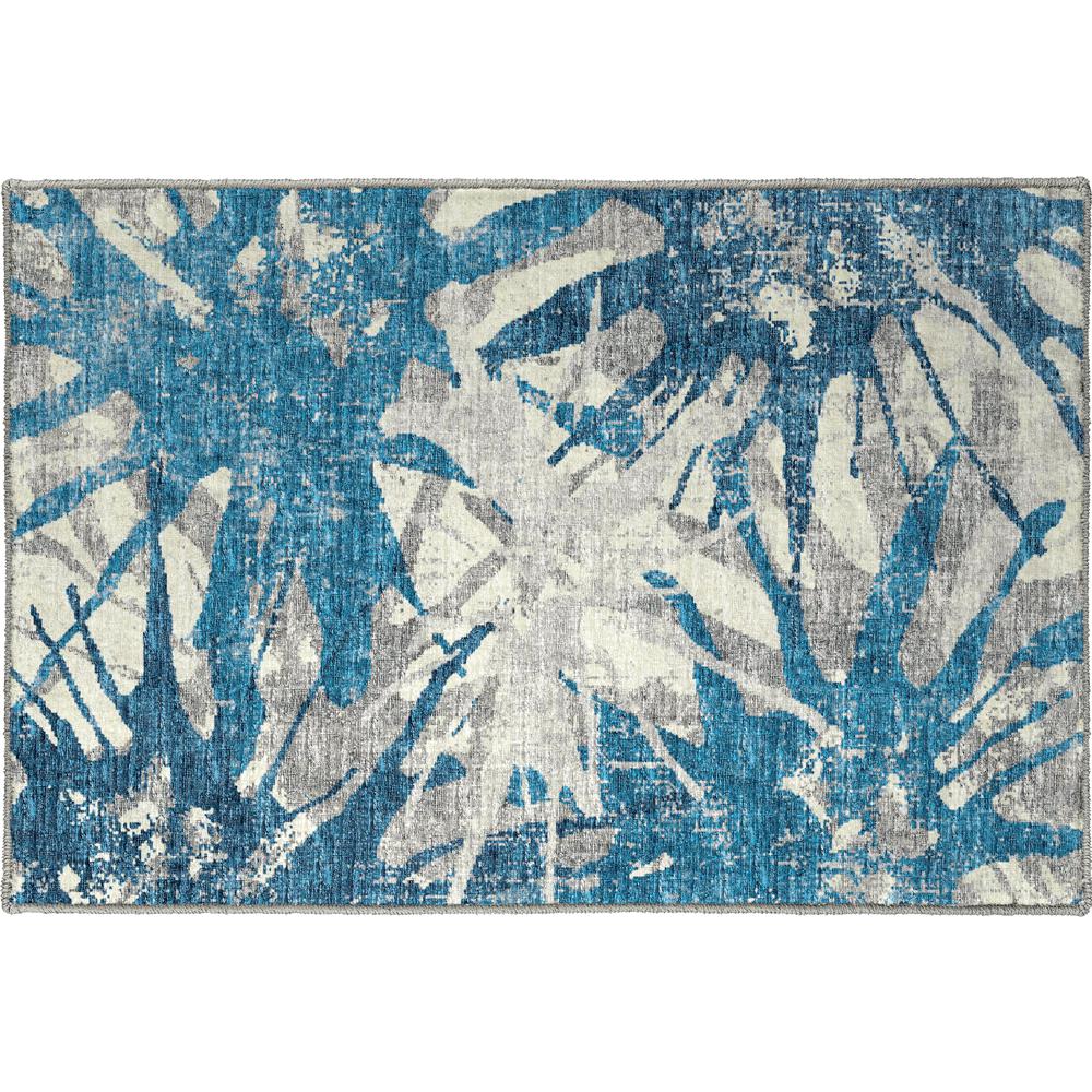 Brisbane BR6 Cobalt 1'8" x 2'6" Rug. Picture 1