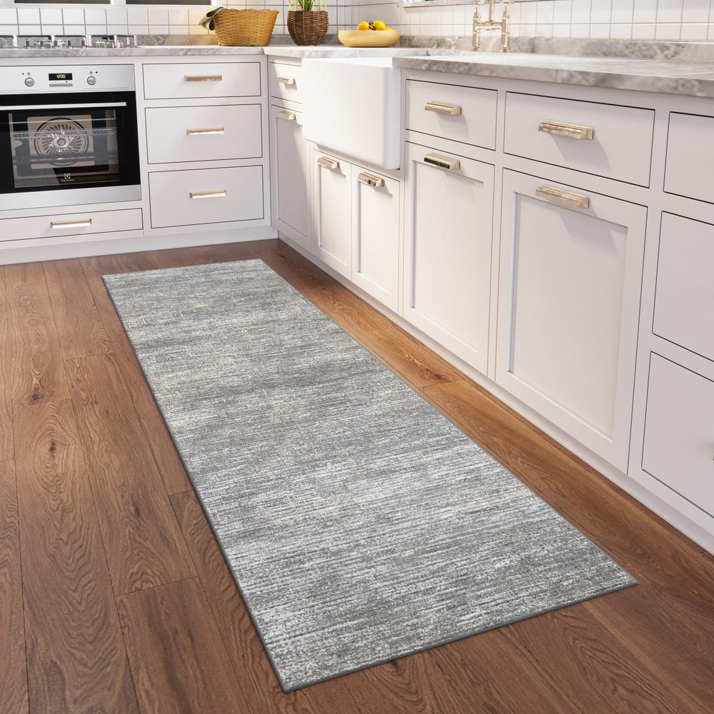 Ciara CR1 Graphite 2'6" x 8' Runner Rug. Picture 2