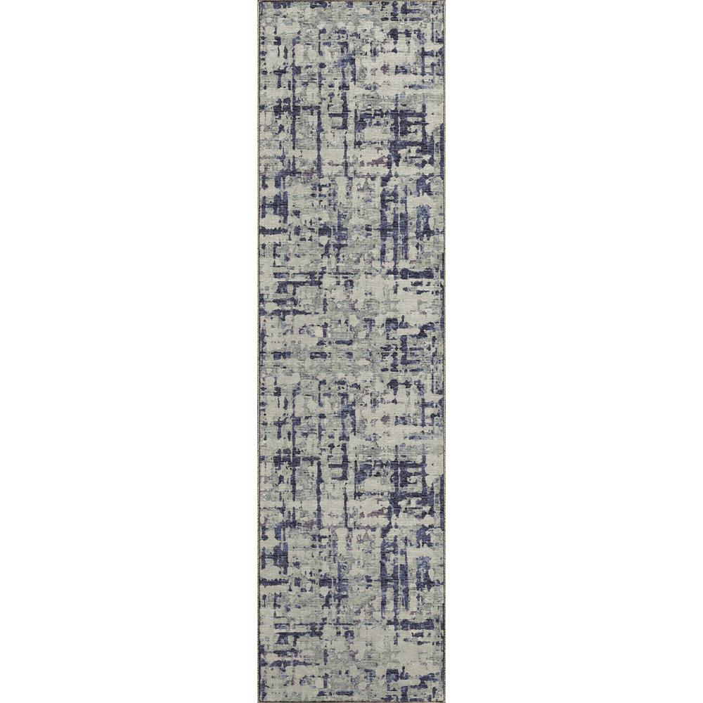 Brisbane BR5 Eggplant 2'3" x 7'6" Runner Rug. Picture 1