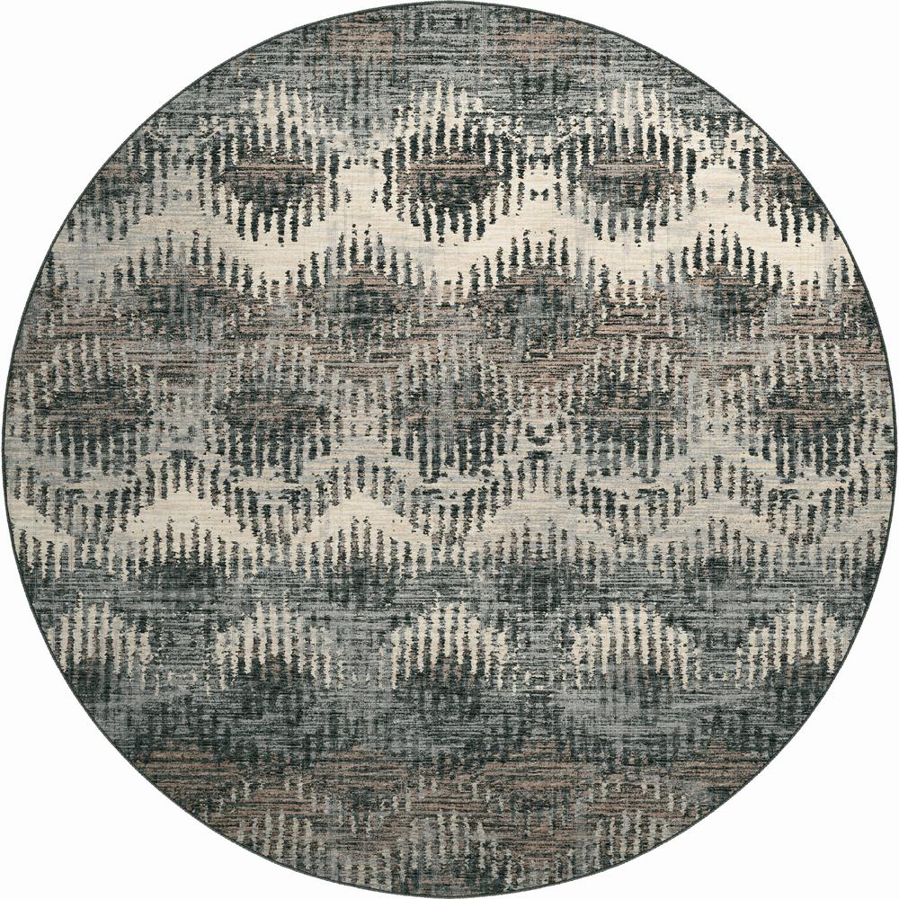 Brisbane BR9 Midnight 8' x 8' Round Rug. Picture 1