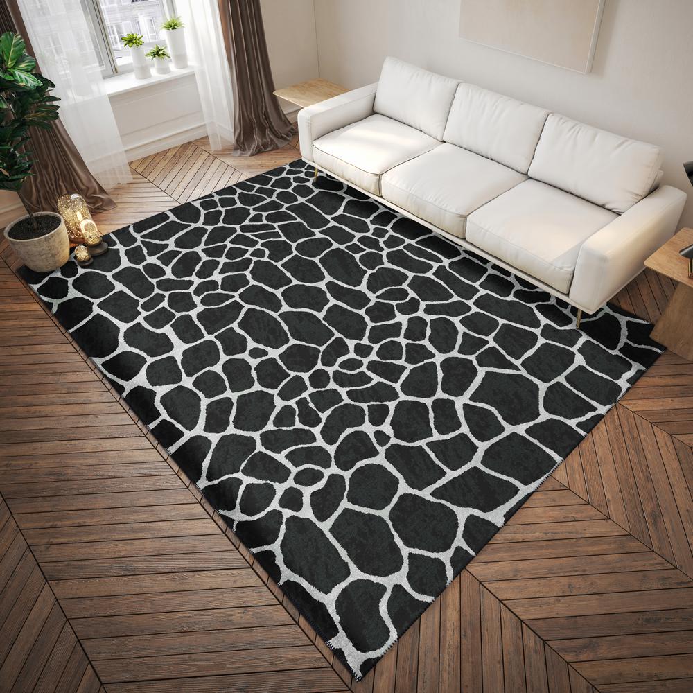 Safari Shadow Animal Animal Print 10' x 14' Area Rug Shadow ASF34. Picture 1
