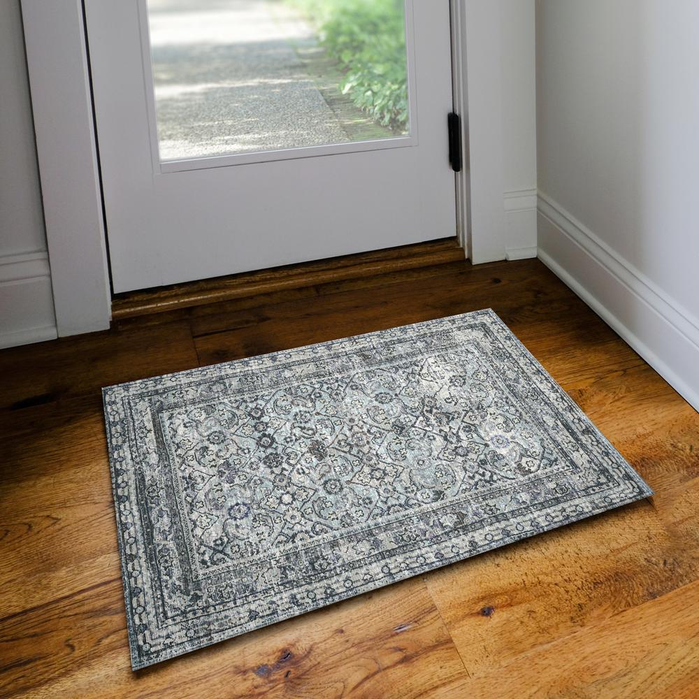 Jericho JC7 Pewter 2' x 3' Rug. Picture 2