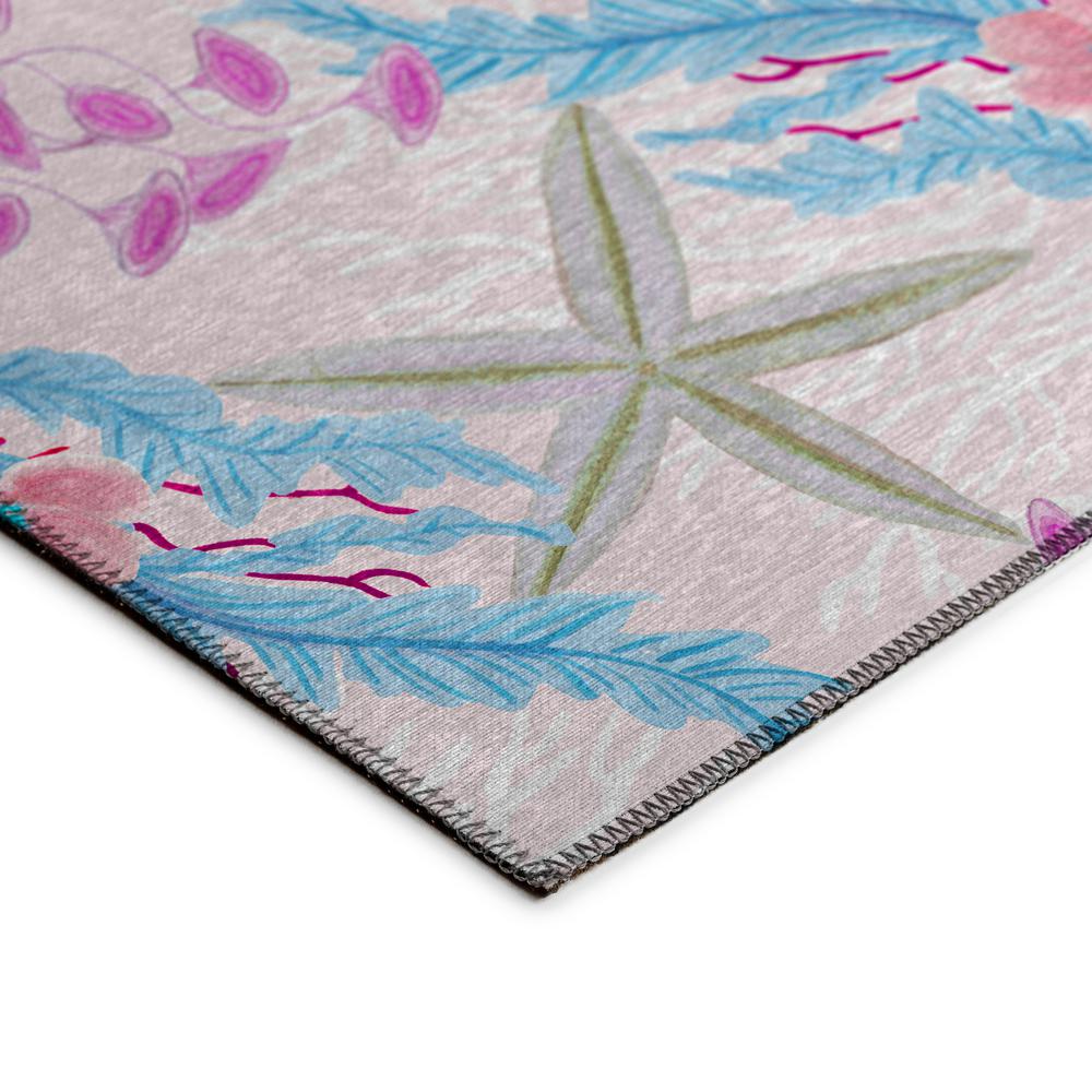 Indoor/Outdoor Surfside ASR31 Raspberry Washable 10' x 14' Rug. Picture 4