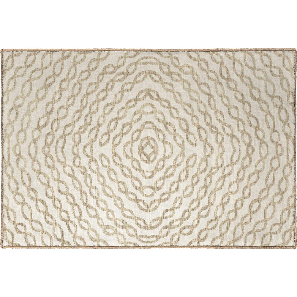 Brisbane BR3 Ivory 1'8" x 2'6" Rug. Picture 1