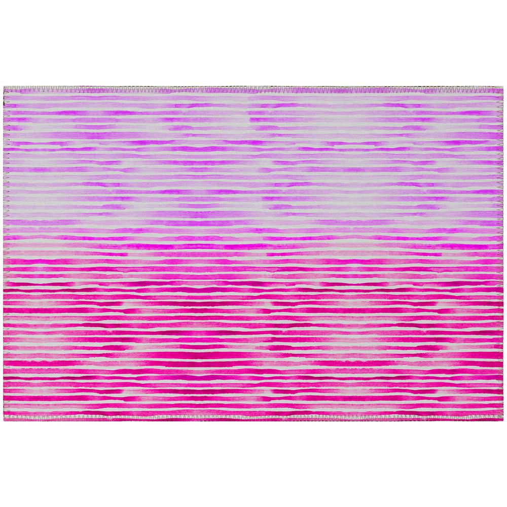 Indoor/Outdoor Surfside ASR38 Pink Washable 1'8" x 2'6" Rug. Picture 1