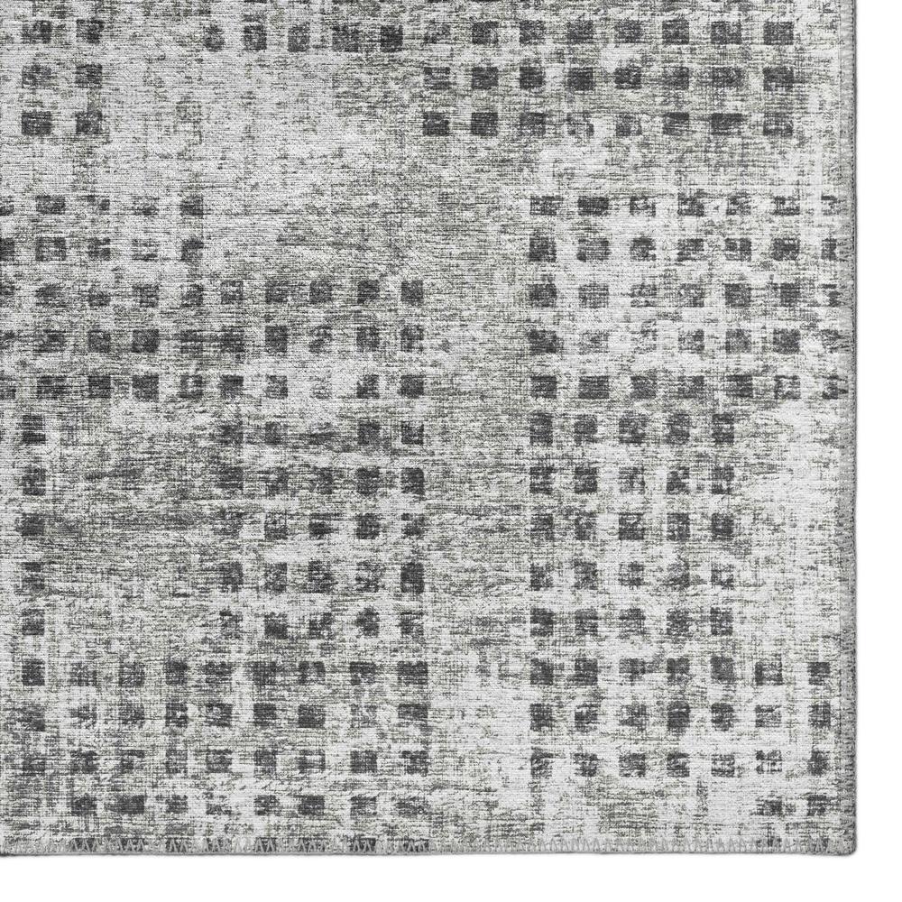 Eleanor Gray Contemporary Geometric 1'8" x 2'6" Accent Rug Gray AER31. Picture 2