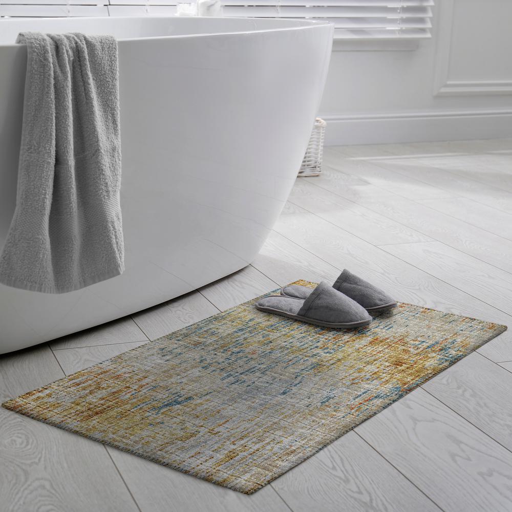 Indoor/Outdoor Accord AAC31 Gilded Washable 1'8" x 2'6" Rug. Picture 2