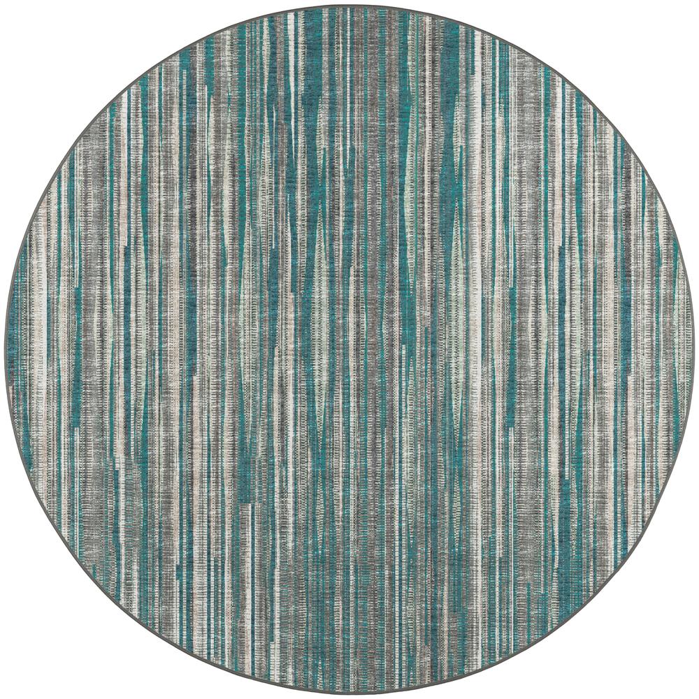 Amador AA1 Teal 10' x 10' Round Rug. Picture 1