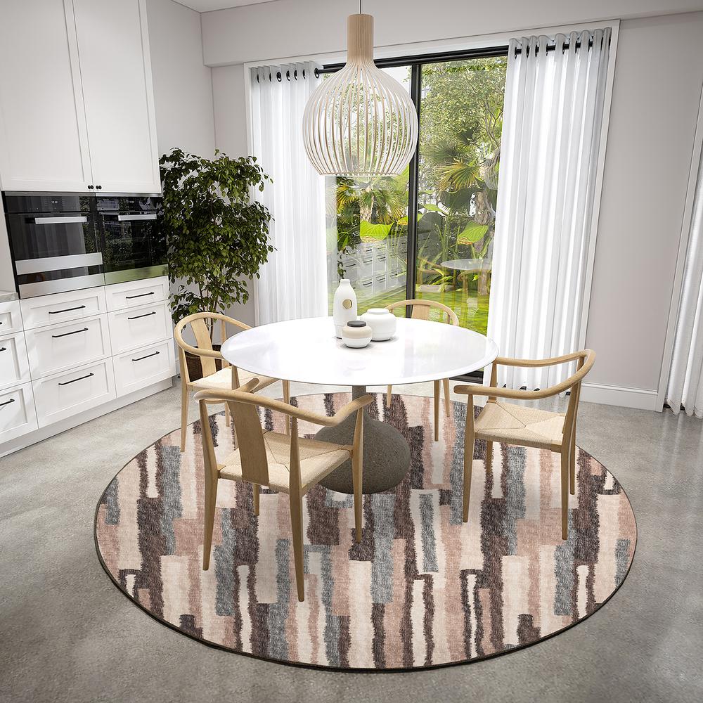 Brisbane BR7 Sable 8' x 8' Round Rug. Picture 2