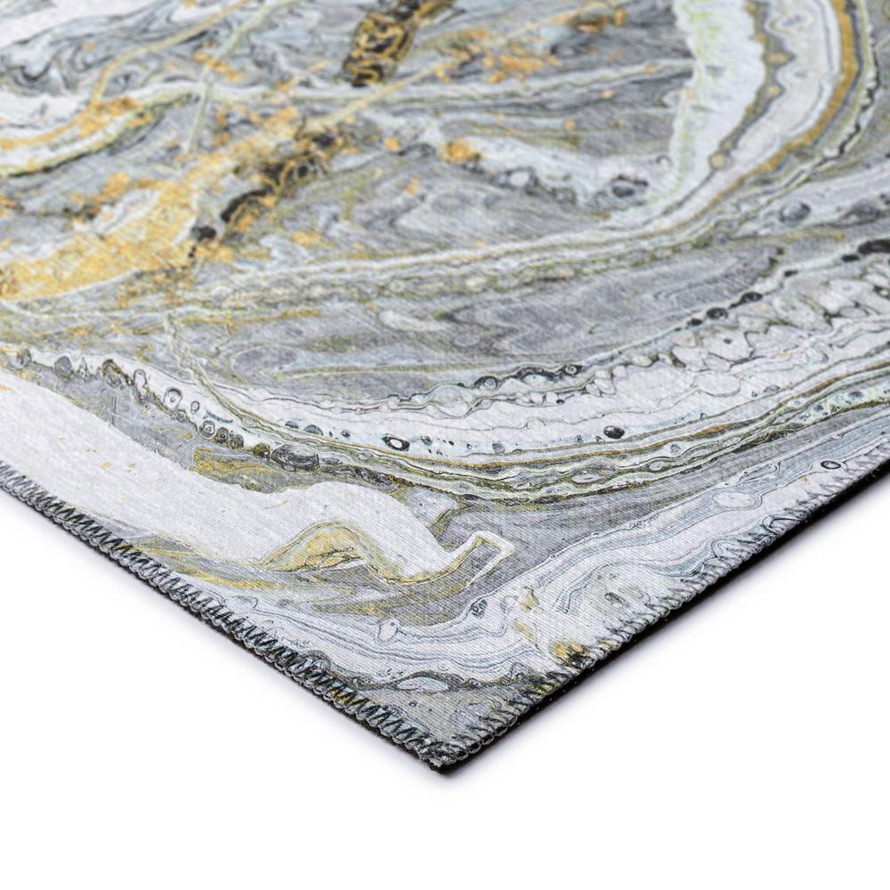 Karina Cyclone Modern Abstract 1'8" x 2'6" Accent Rug Cyclone AKC42. Picture 3