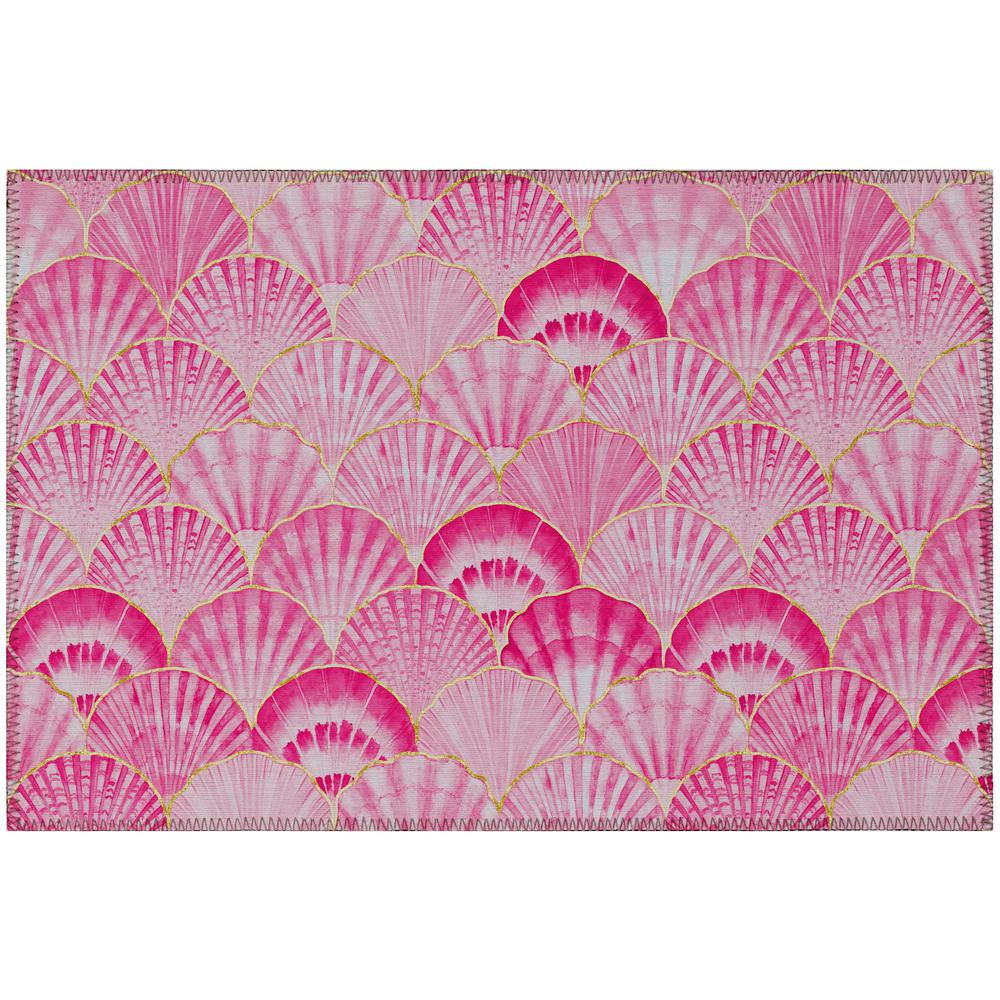 Indoor/Outdoor Surfside ASR32 Pink Washable 1'8" x 2'6" Rug. Picture 1
