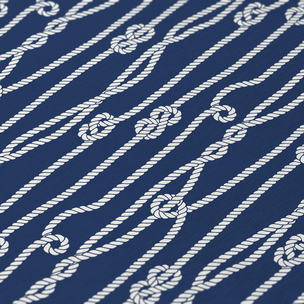 Indoor/Outdoor Harbor HA7 Navy Washable 1'8" x 2'6" Rug. Picture 7