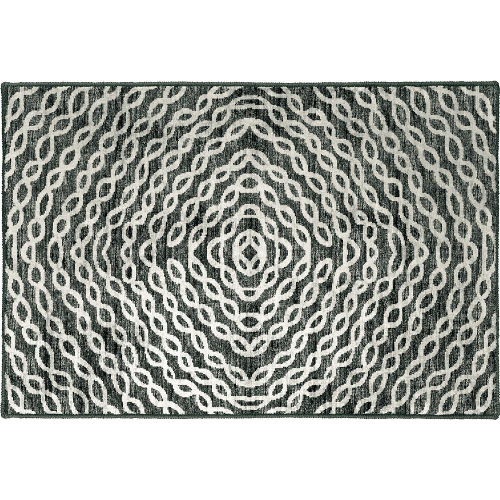 Brisbane BR3 Midnight 1'8" x 2'6" Rug. Picture 1