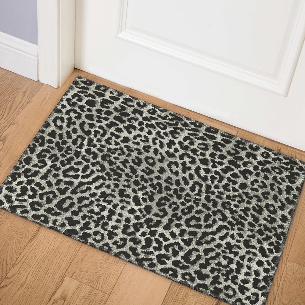 Safari Shadow Animal Animal Print 1'8" x 2'6" Accent Rug Shadow ASF32. Picture 1