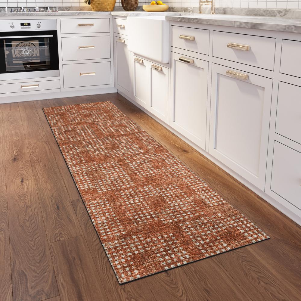 Eleanor Canyon Contemporary Geometric 2'3" x 7'6" Runner Rug Canyon AER31. Picture 1