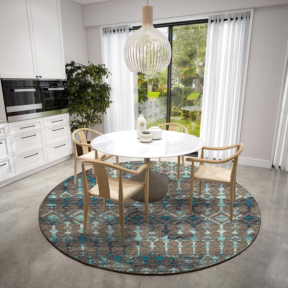 Brisbane BR8 Sable 8' x 8' Round Rug. Picture 2