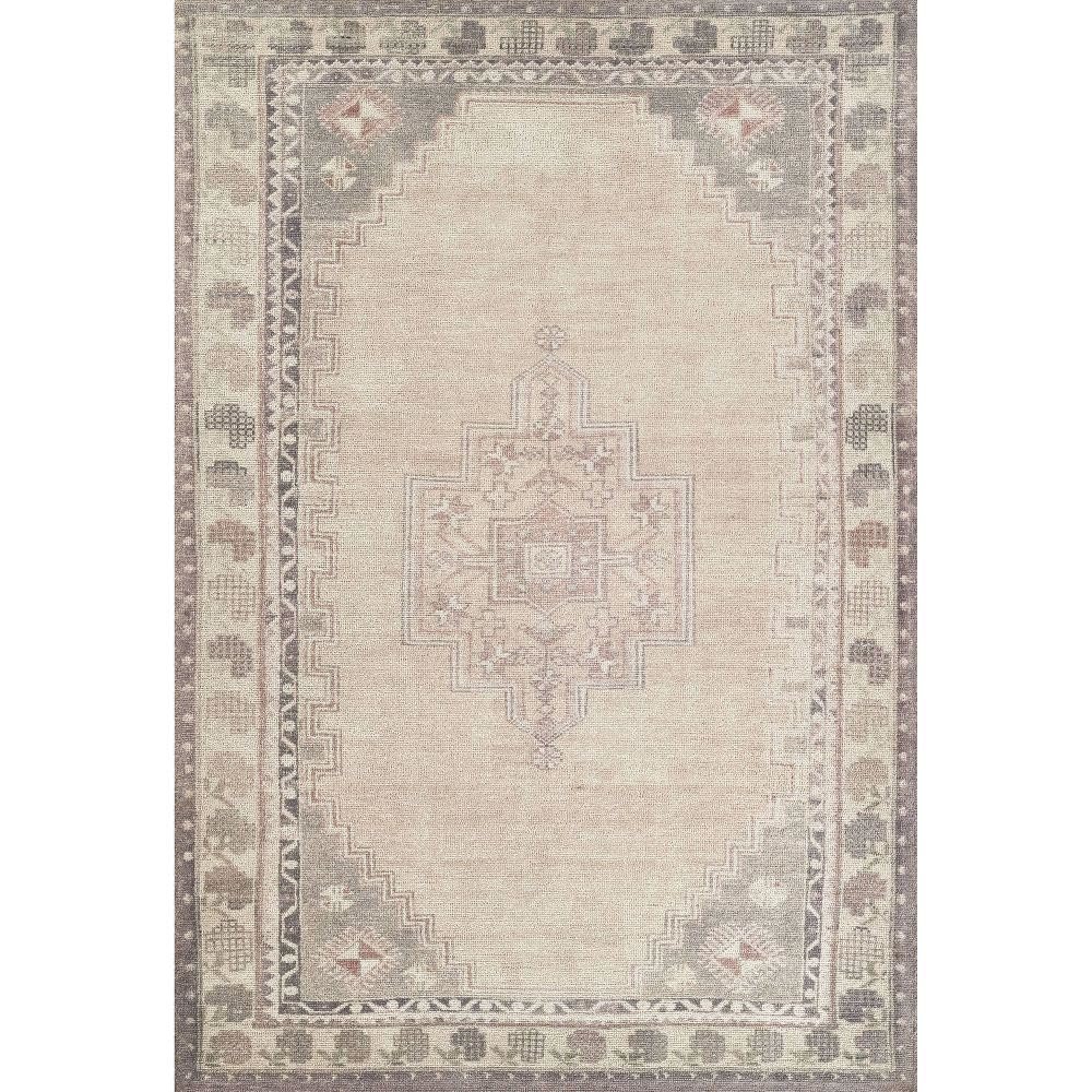 Contemporary Rectangle Area Rug, Sand, 5' X 8'. Picture 1