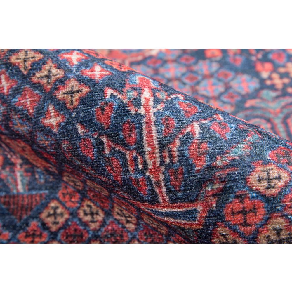 Traditional Runner Area Rug, Navy, 2'3" X 7'6" Runner. Picture 4