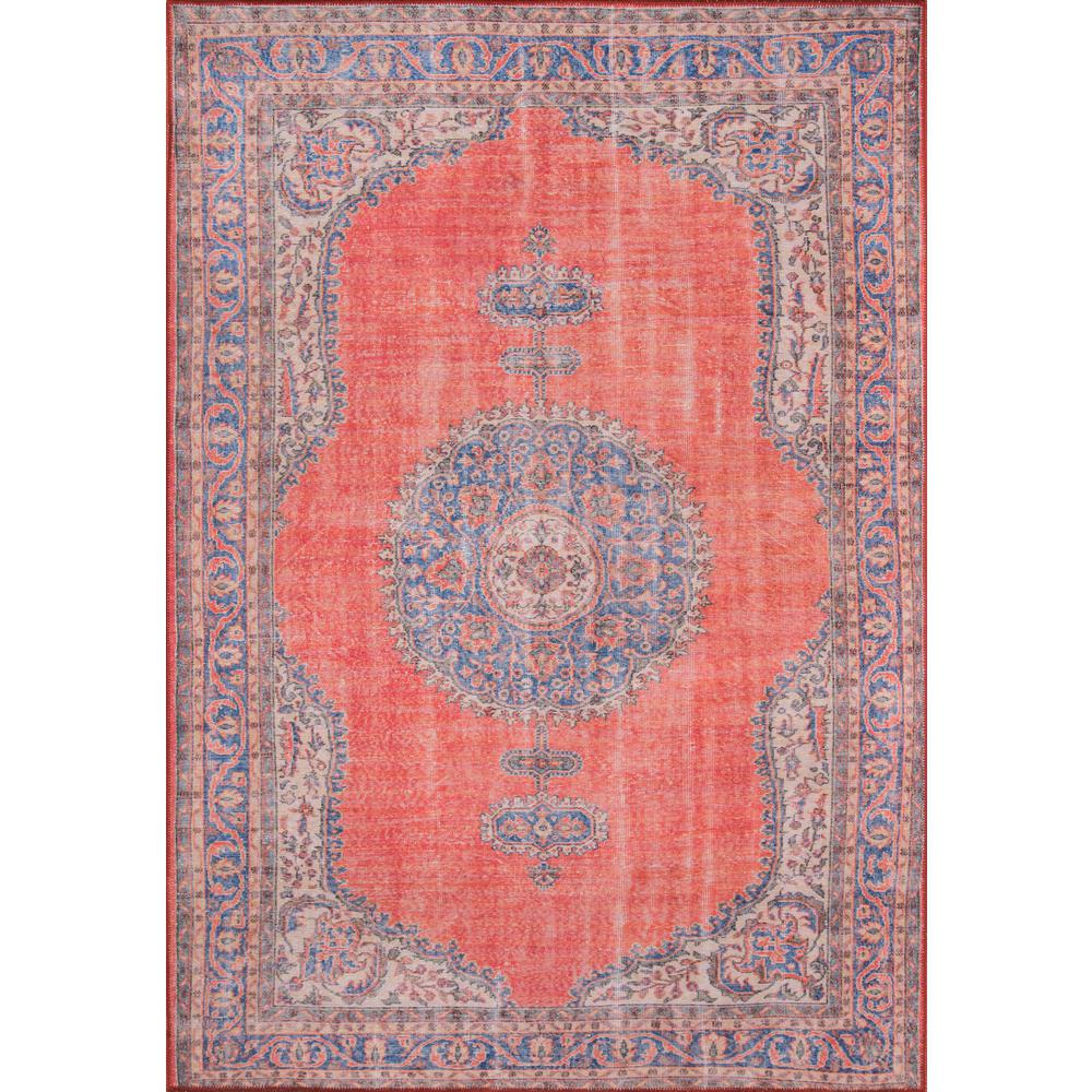 Traditional Runner Area Rug, Red, 2'3" X 7'6" Runner. Picture 1