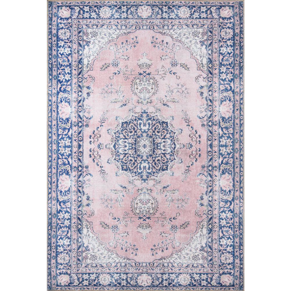Traditional Runner Area Rug, Pink, 2'3" X 7'6" Runner. Picture 1